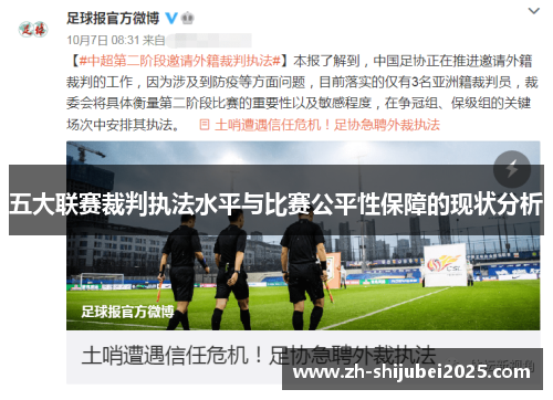 五大联赛裁判执法水平与比赛公平性保障的现状分析